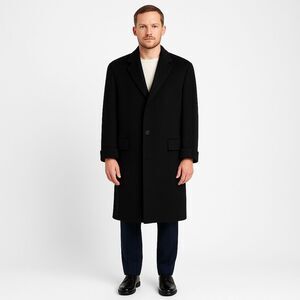 Hart Schaffner & Marx Vintage 100% Cashmere Heavy Pea Coat